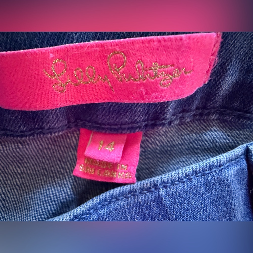 EUC Lilly Pulitzer Stretch Skinny Jeans - 14 - Picture 3 of 4